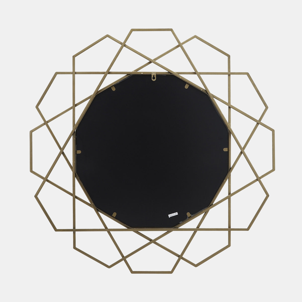 Metal 35" Geometric Mirror, Gold Wb - 14927-01