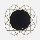 Metal 35" Geometric Mirror, Gold Wb - 14927-01