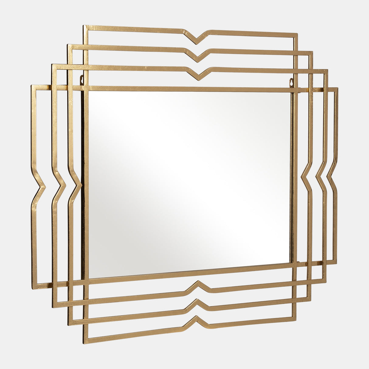 Metal 39" Rectangular Mirror,gold - 14926