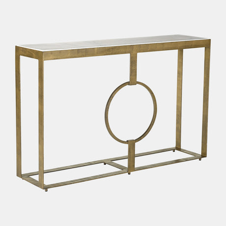 Metal, 48x31 Marble Top Console, Gold;white/2boxes from Sagebrook Home - Luna Furniture