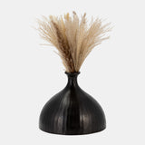 Metal, 9" Bulbous Vase, Bronze from Sagebrook Home - Luna Furniture