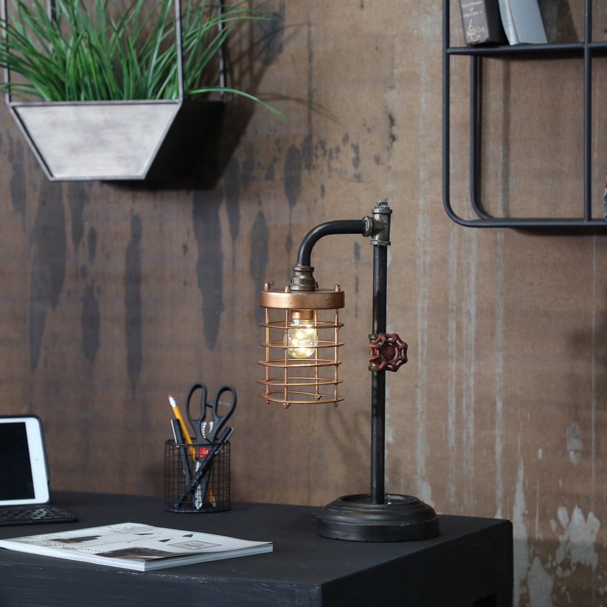 Metal, Pipe Bo Table Lamp from Sagebrook Home - Luna Furniture