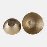 Metal,s/2 11/13", Round Hammered Bowls,champagne from Sagebrook Home - Luna Furniture