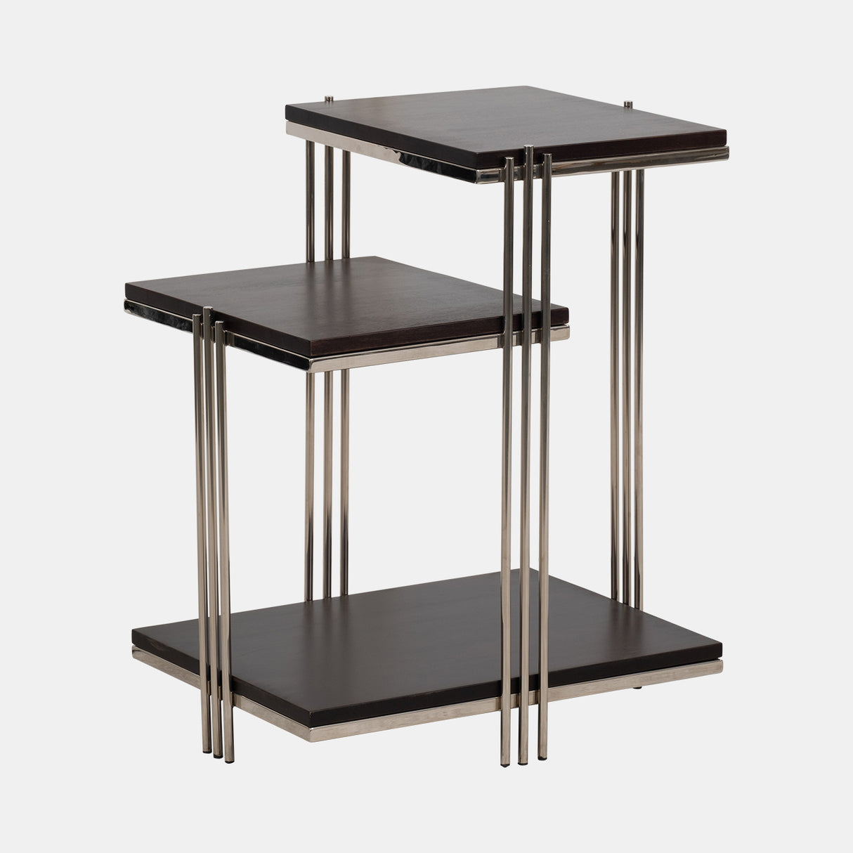 Metal/wood, 24" Three Tier Side Table from Sagebrook Home - Luna Furniture