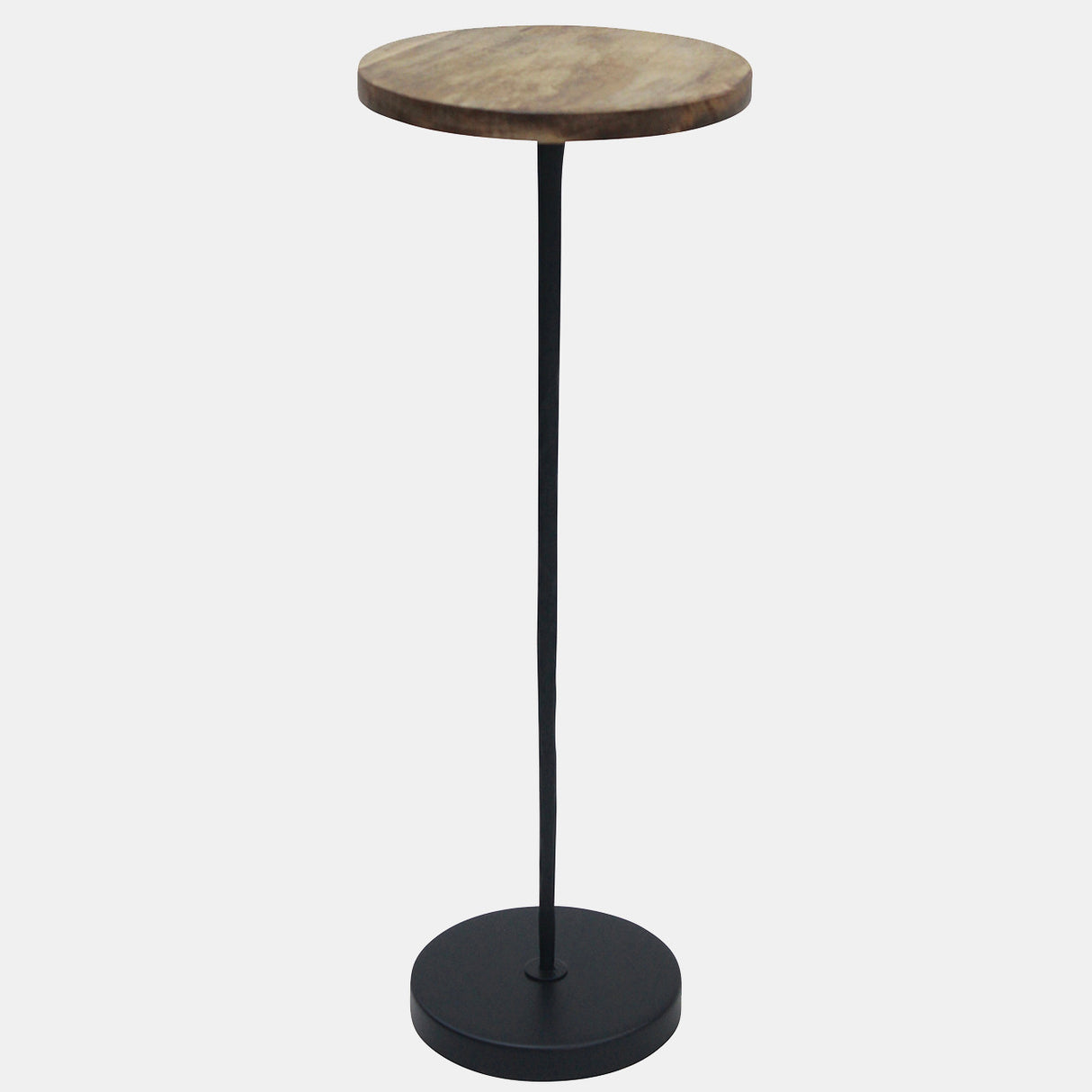 Metal/wood, 25"h Drink Table, Brown/black Kd - 17021-01
