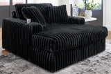 Midnight-Madness Onyx Oversized Chaise - 9810315