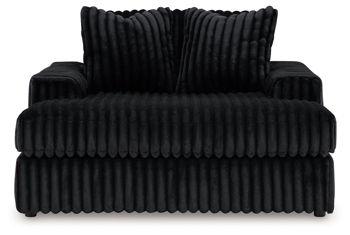 Midnight-Madness Onyx Oversized Chaise - 9810315