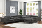 MILANO GRAY- 6PC Power Reclining Sectional - MILANO GRAY