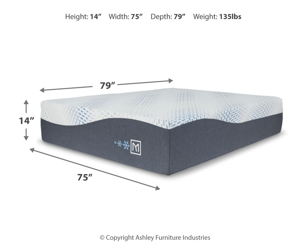 Millennium Luxury Gel Memory Foam Mattress with Adjustable Base in White - PKG018471