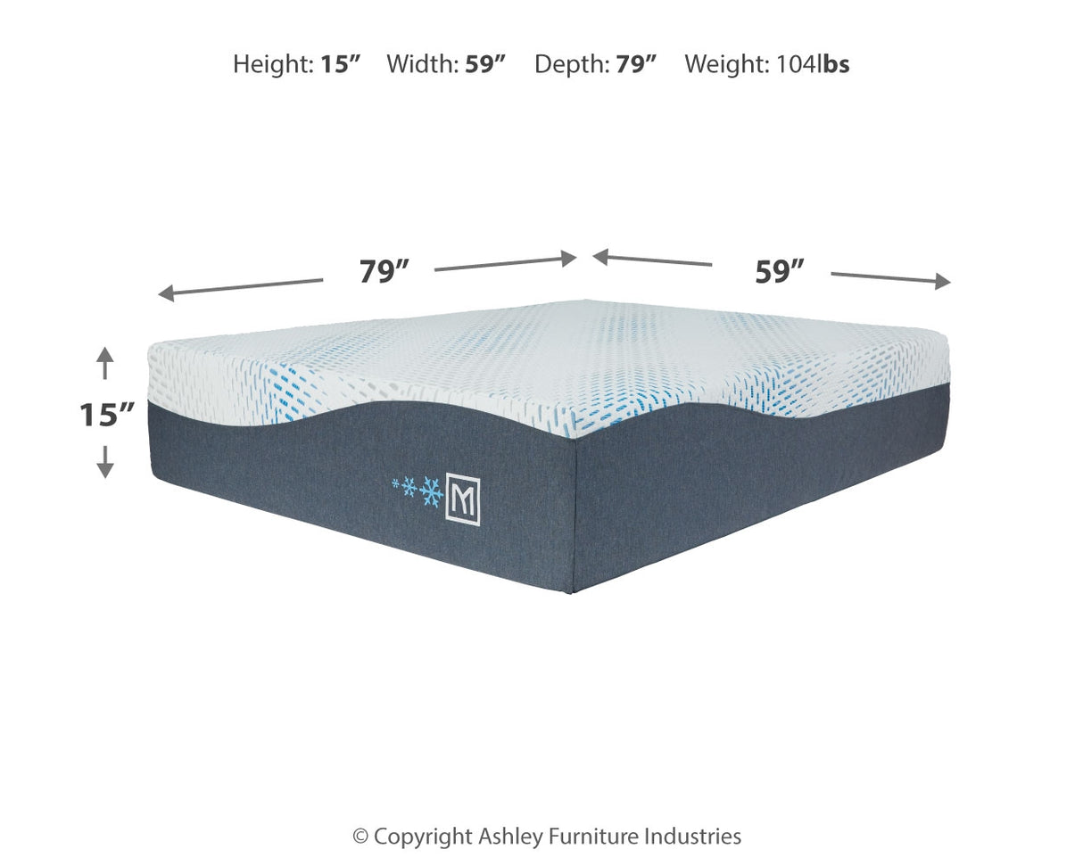 Millennium Luxury Plush Gel Latex Hybrid Mattress with Adjustable Base in White - PKG018476