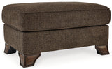 Miltonwood Sofa, Loveseat, Chair and Ottoman in Teak - PKG007351