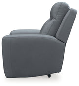 Mindanao Sofa, Loveseat and Recliner in Steel - PKG015551