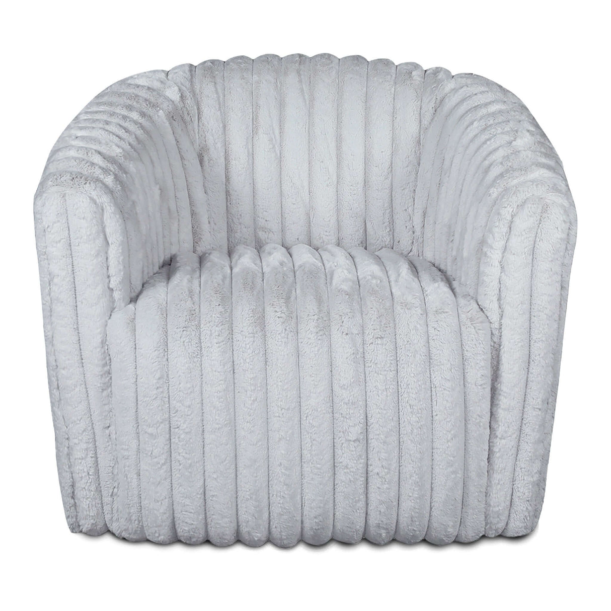 Mira Light Grey Velvet  Swivel Chair - AFC02088 - 