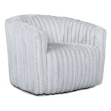 Mira Light Grey Velvet  Swivel Chair - AFC02088 - 