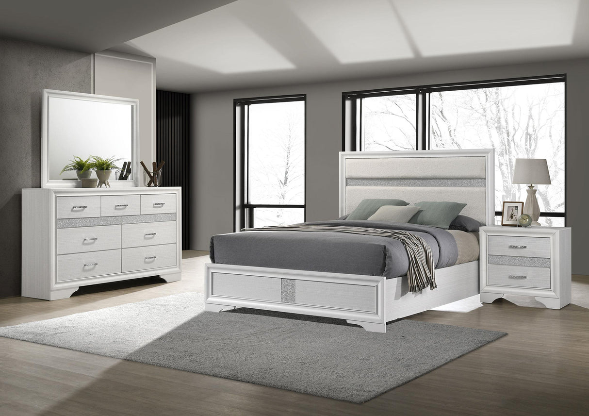 Miranda White 4-Piece Eastern King Bedroom Set from Coaster - Luna Furniture