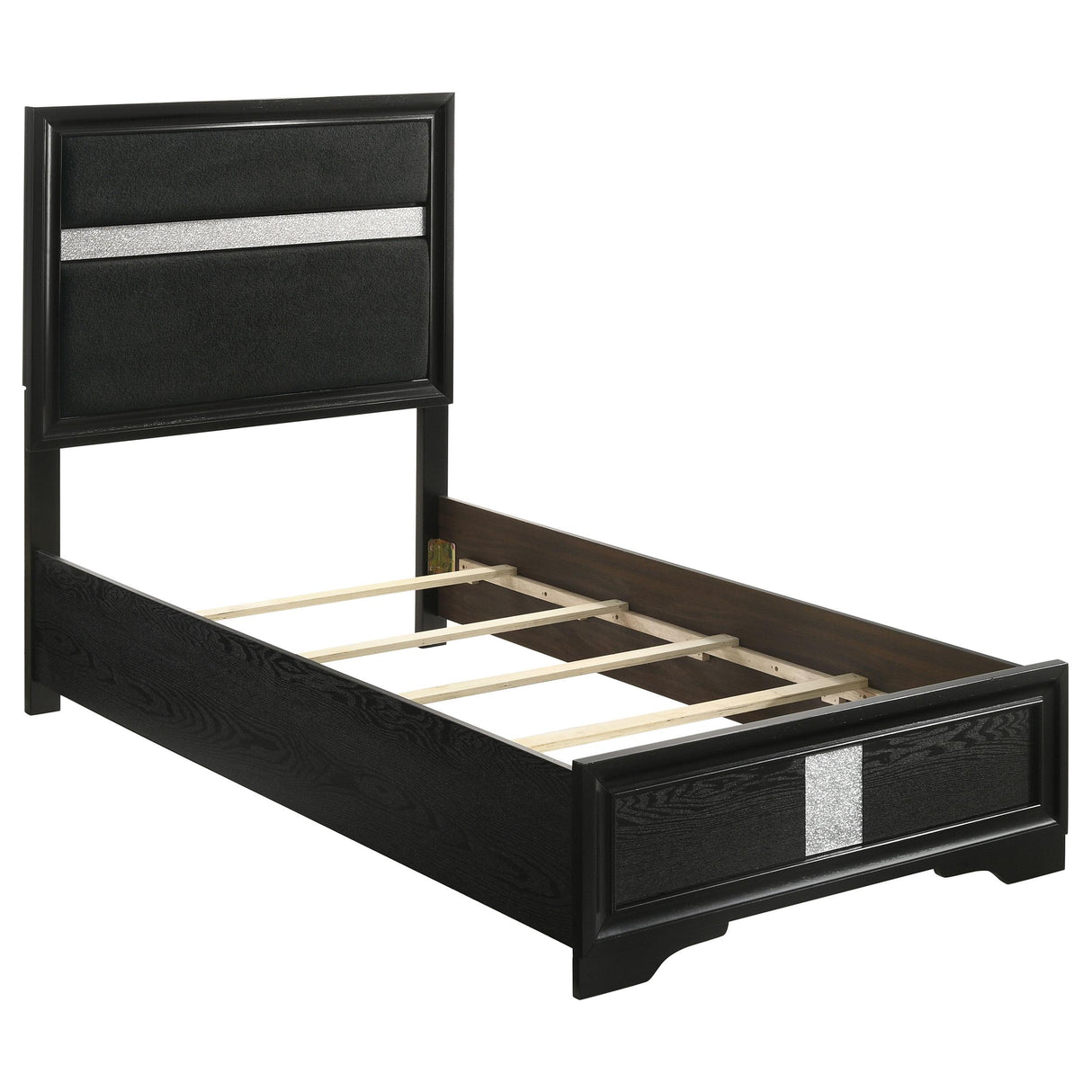 Miranda Black 4-Piece Twin Bedroom Set from Coaster - Luna Furniture