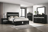 Miranda Black 5-Piece California King Bedroom Set from Coaster - Luna Furniture