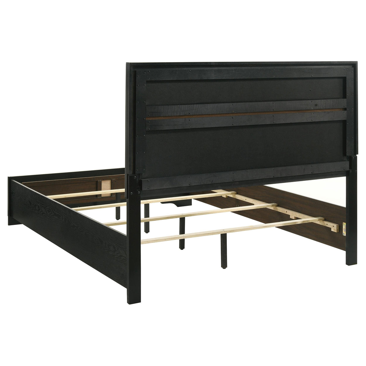 Miranda 55-inch Upholstered Eastern King Panel Bed Black from Coaster - Luna Furniture