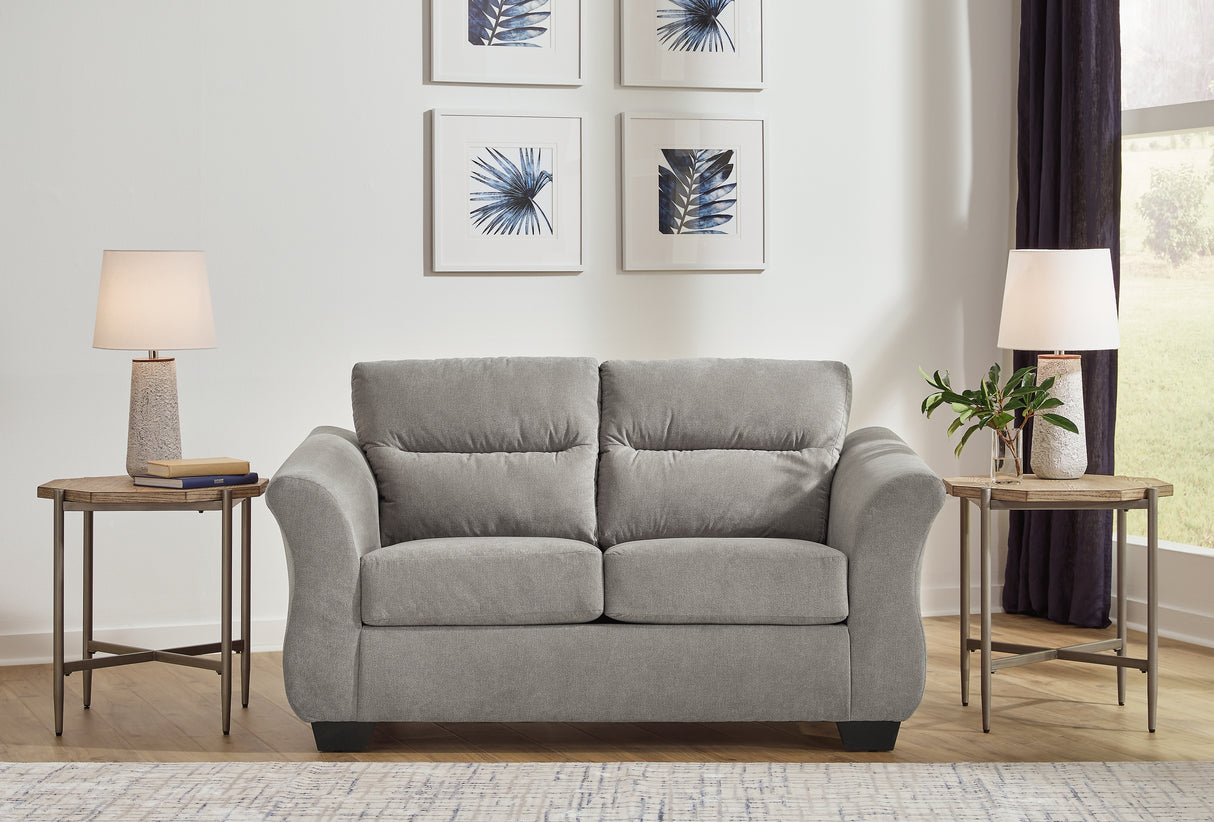 Miravel Sofa and Loveseat in Slate - PKG015079