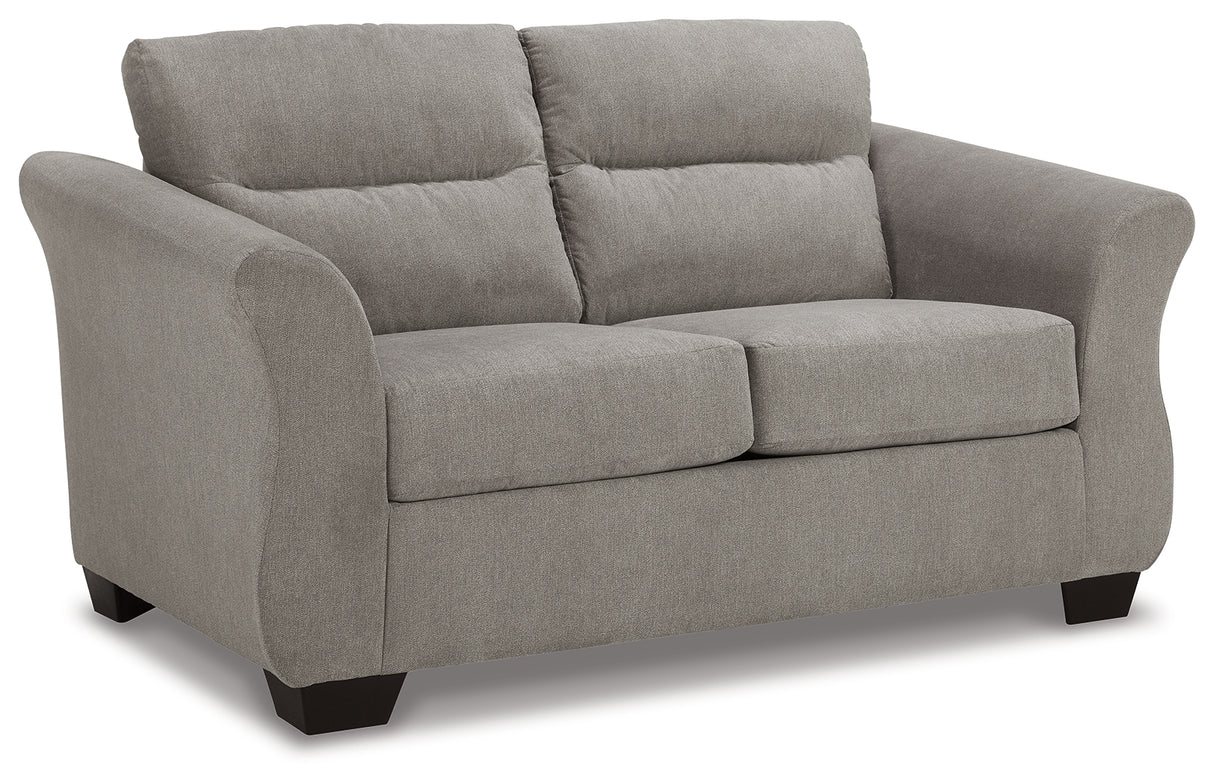 Miravel Sofa and Loveseat in Slate - PKG015079