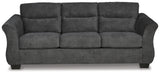 Miravel Sofa, Loveseat and Recliner in Gunmetal - PKG015076