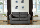 Miravel Sofa, Loveseat and Recliner in Gunmetal - PKG015076