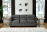 Miravel Sofa, Loveseat and Recliner in Gunmetal - PKG015076