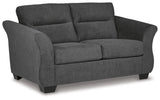 Miravel Sofa, Loveseat and Recliner in Gunmetal - PKG015076