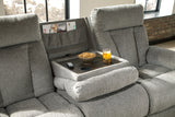 Mitchiner Sofa, Loveseat and Recliner in Fog from Ashley - Luna Furniture