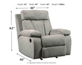 Mitchiner Sofa, Loveseat and Recliner in Fog from Ashley - Luna Furniture