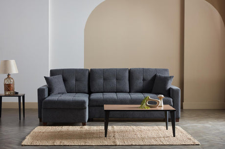 Mocca Sectional (Dupont Anthracite) 3 Pieces - 15-MOC-203266-05-0