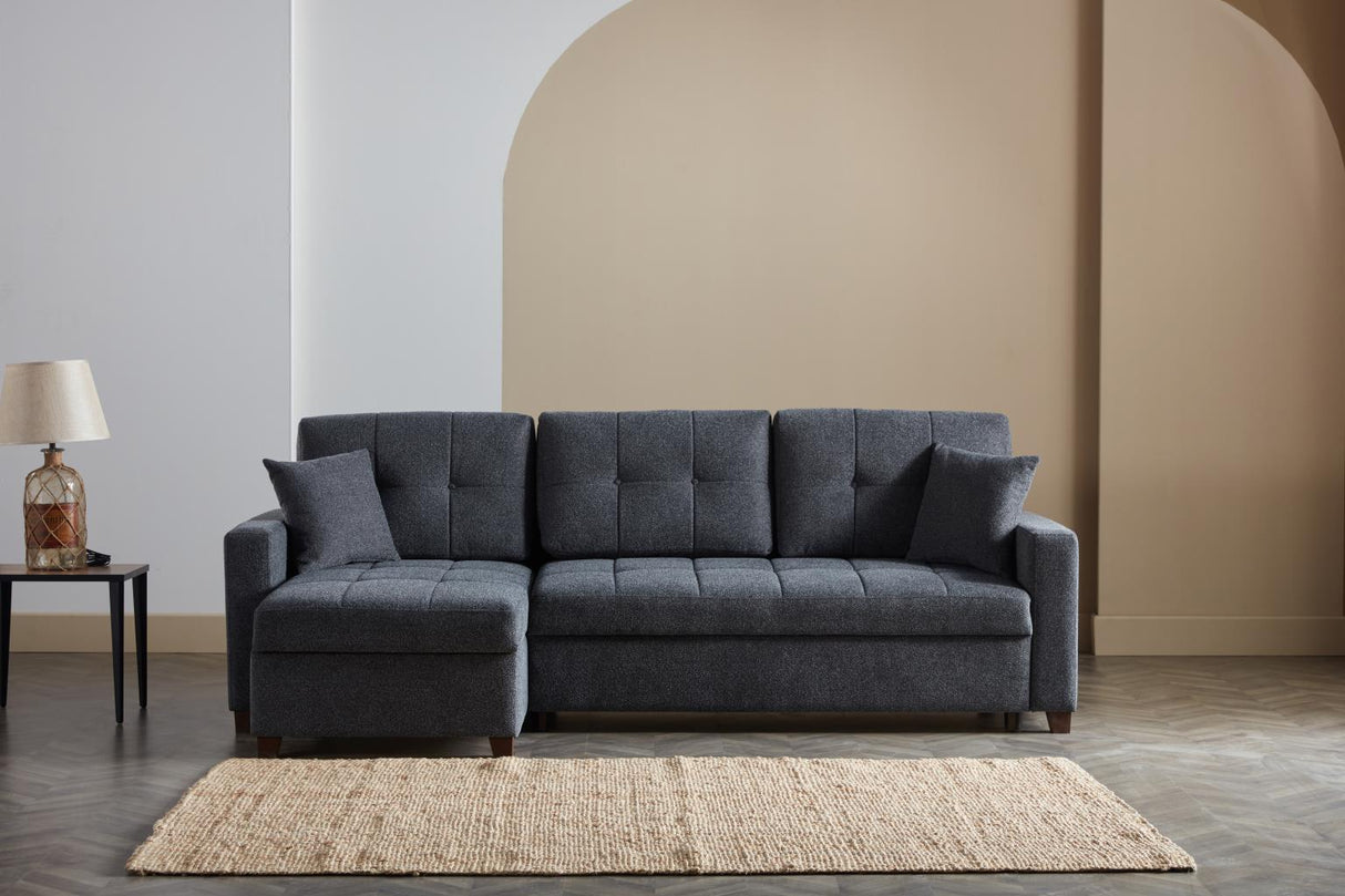 Mocca Sectional (Dupont Anthracite) 3 Pieces - 15-MOC-203266-05-0