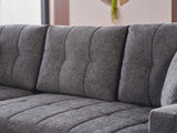 Mocca Sectional (Selma Gray)  3 Pieces - 15-MOC-202510-05-0