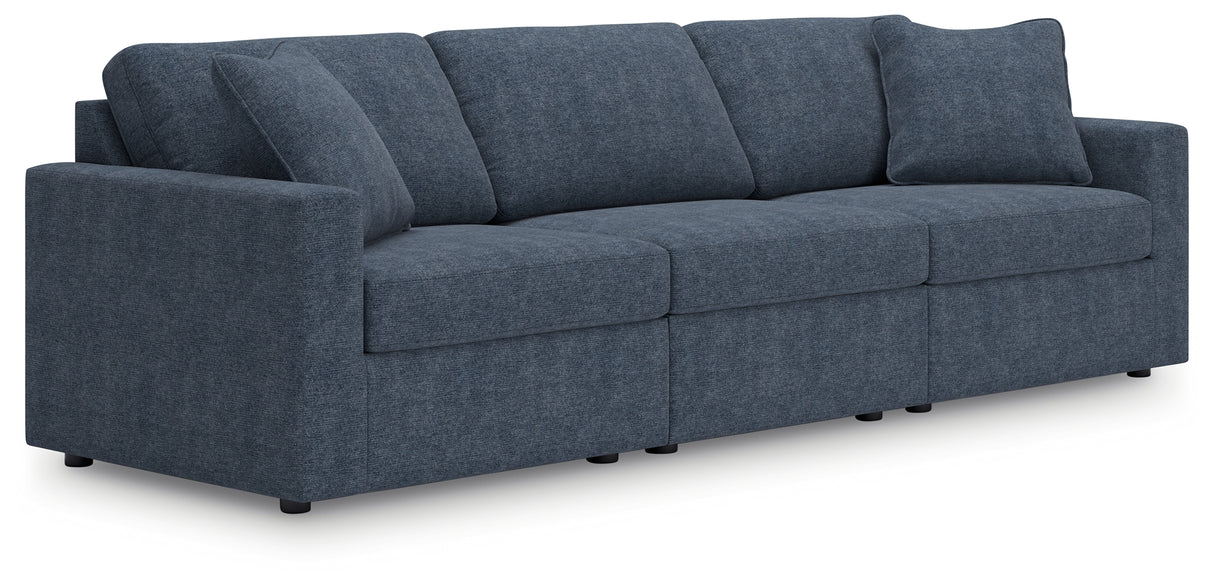 Modmax 3-Piece Sectional with Ottoman in Ink - PKG020714