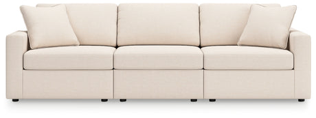 Modmax 3-Piece Sectional with Ottoman in Oyster - PKG020744