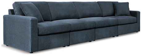 Modmax 4-Piece Sectional with Ottoman in Ink - PKG020721