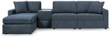 Modmax 4-Piece Sectional with Ottoman in Ink - PKG020724