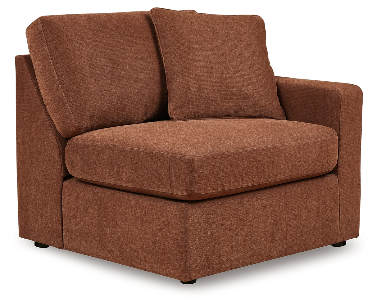 Modmax 4-Piece Sectional with Ottoman in Spice - PKG020732