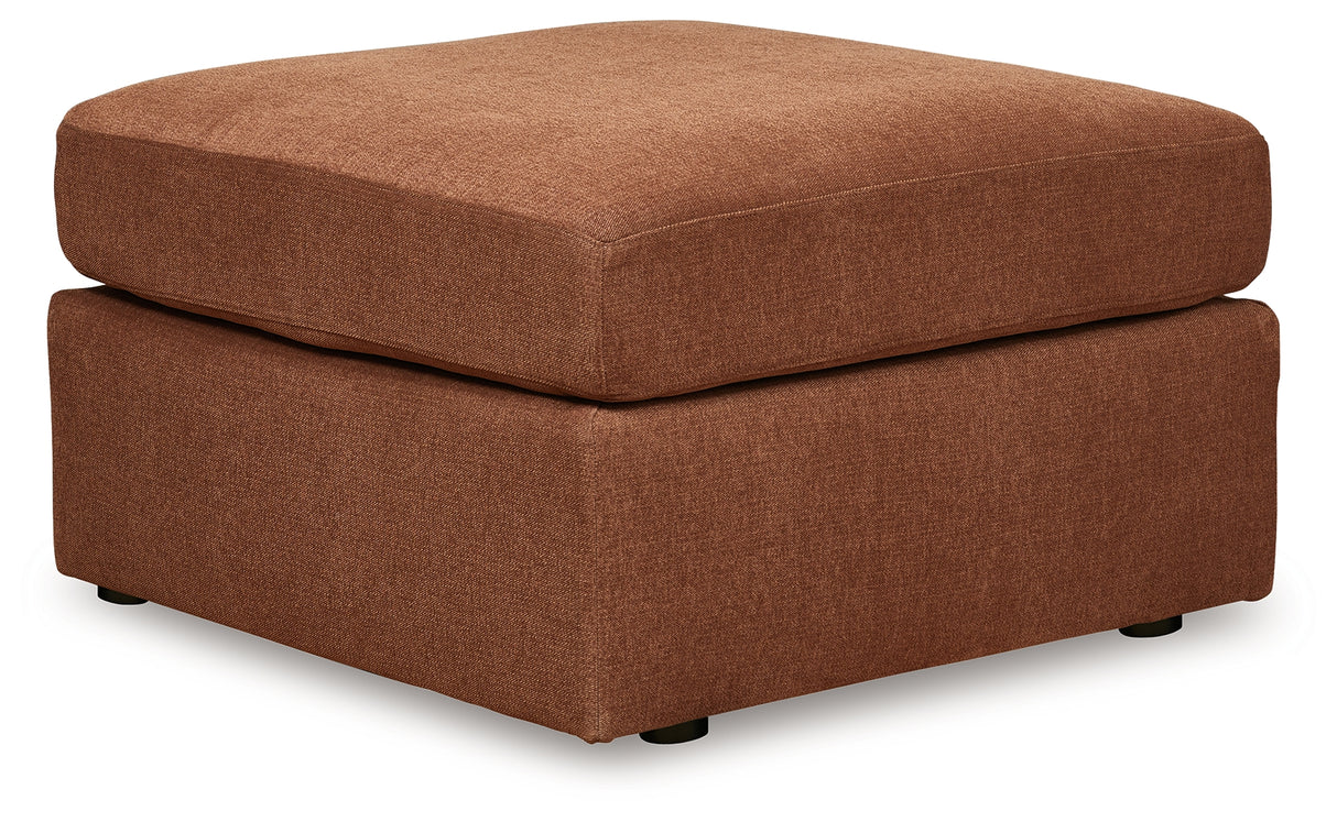 Modmax 4-Piece Sectional with Ottoman in Spice - PKG020732