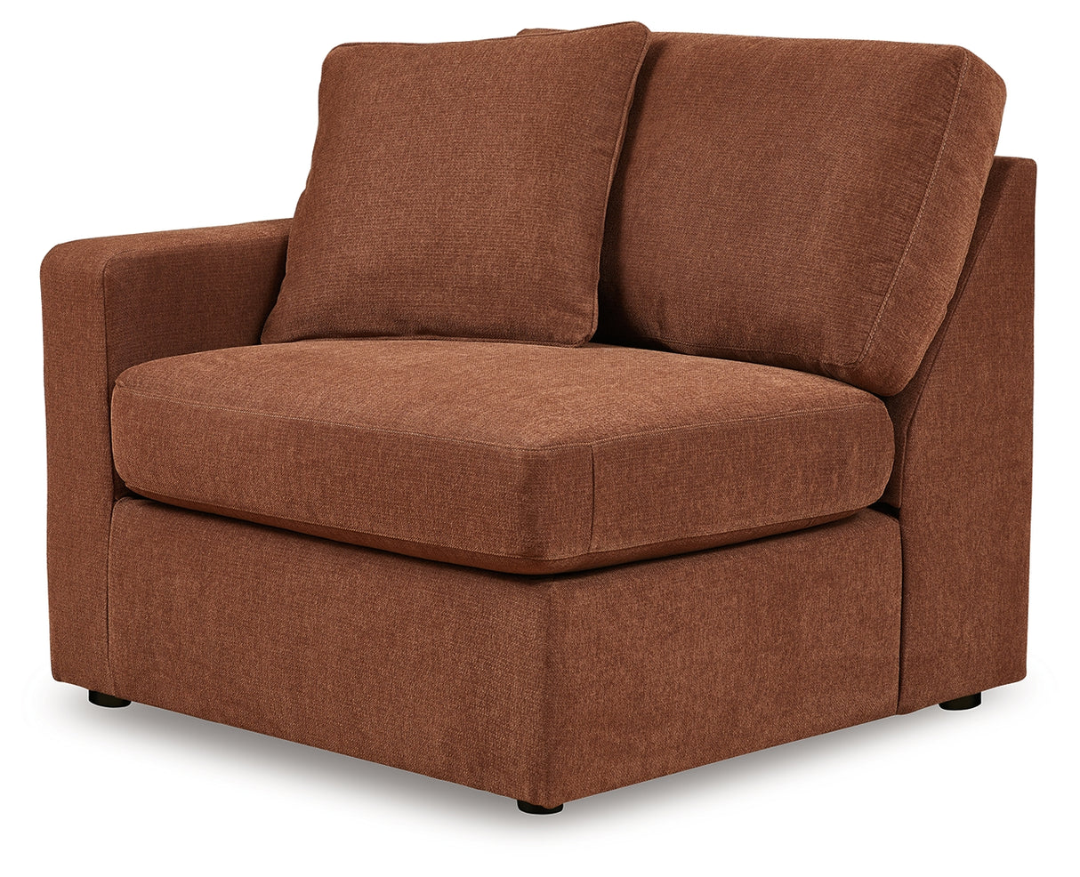 Modmax 4-Piece Sectional with Ottoman in Spice - PKG020732