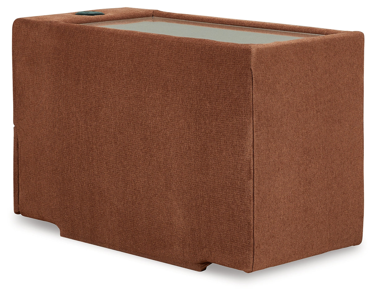 Modmax 4-Piece Sectional with Ottoman in Spice - PKG020740