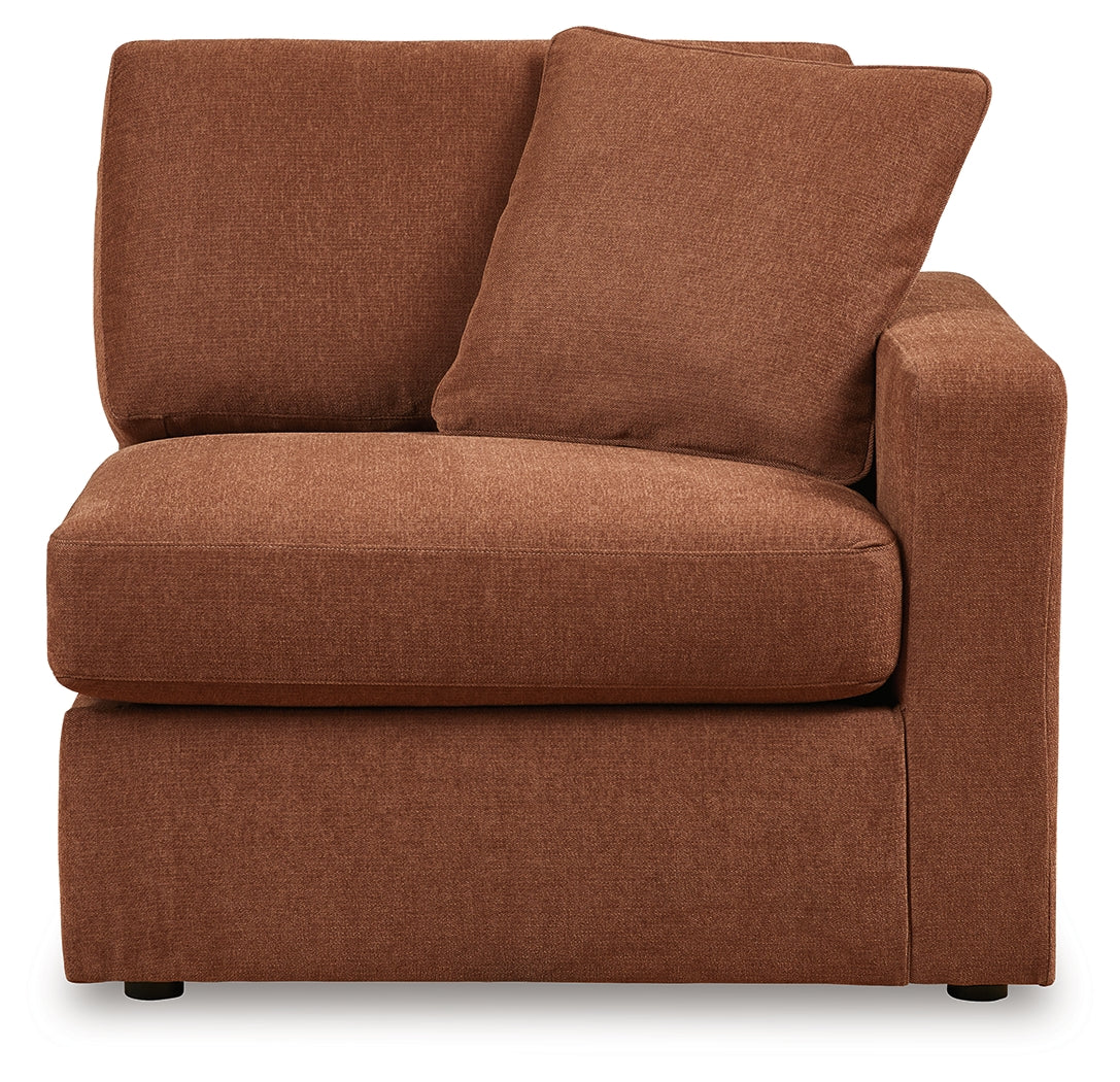 Modmax 4-Piece Sectional with Ottoman in Spice - PKG020740