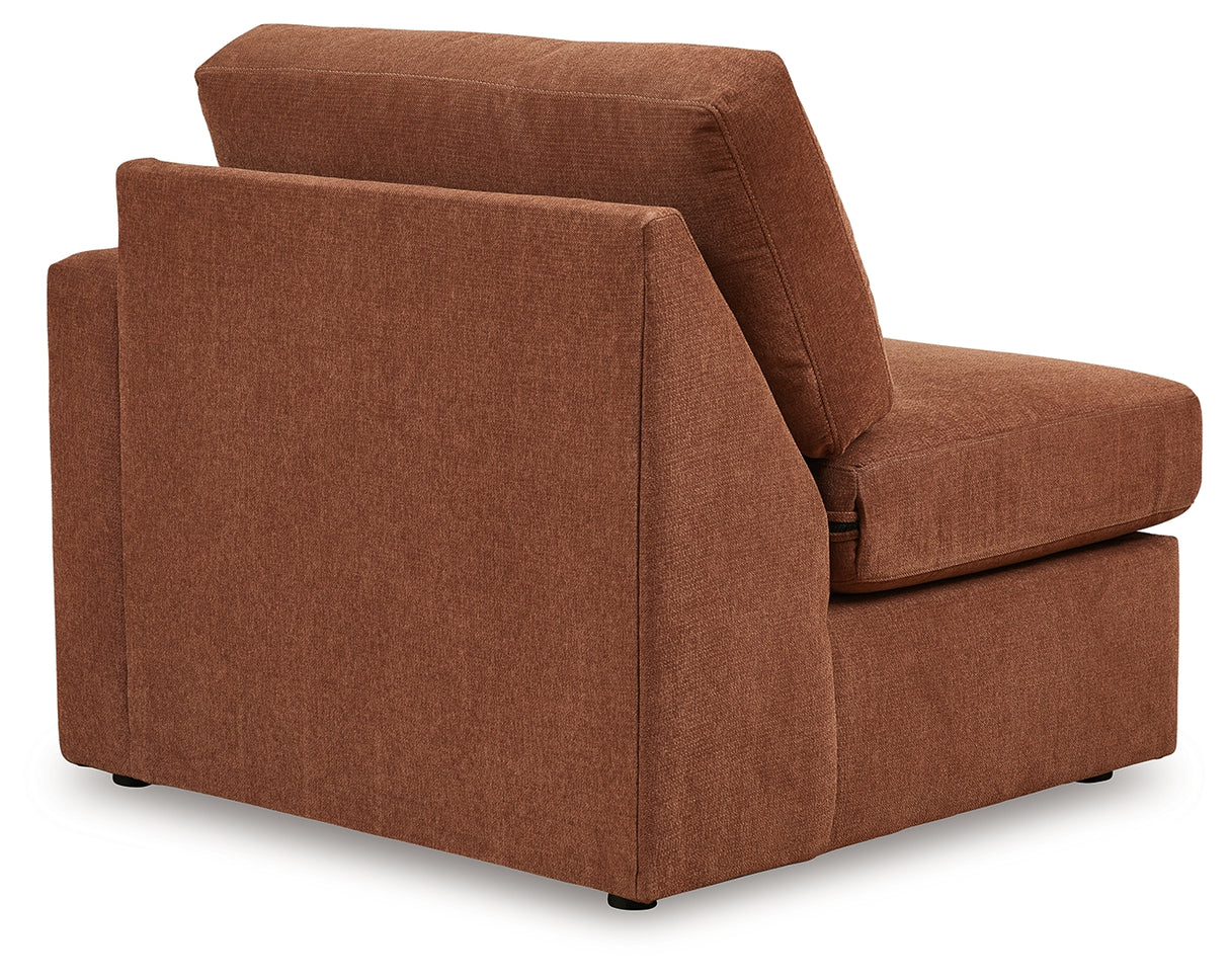 Modmax 4-Piece Sectional with Ottoman in Spice - PKG020740