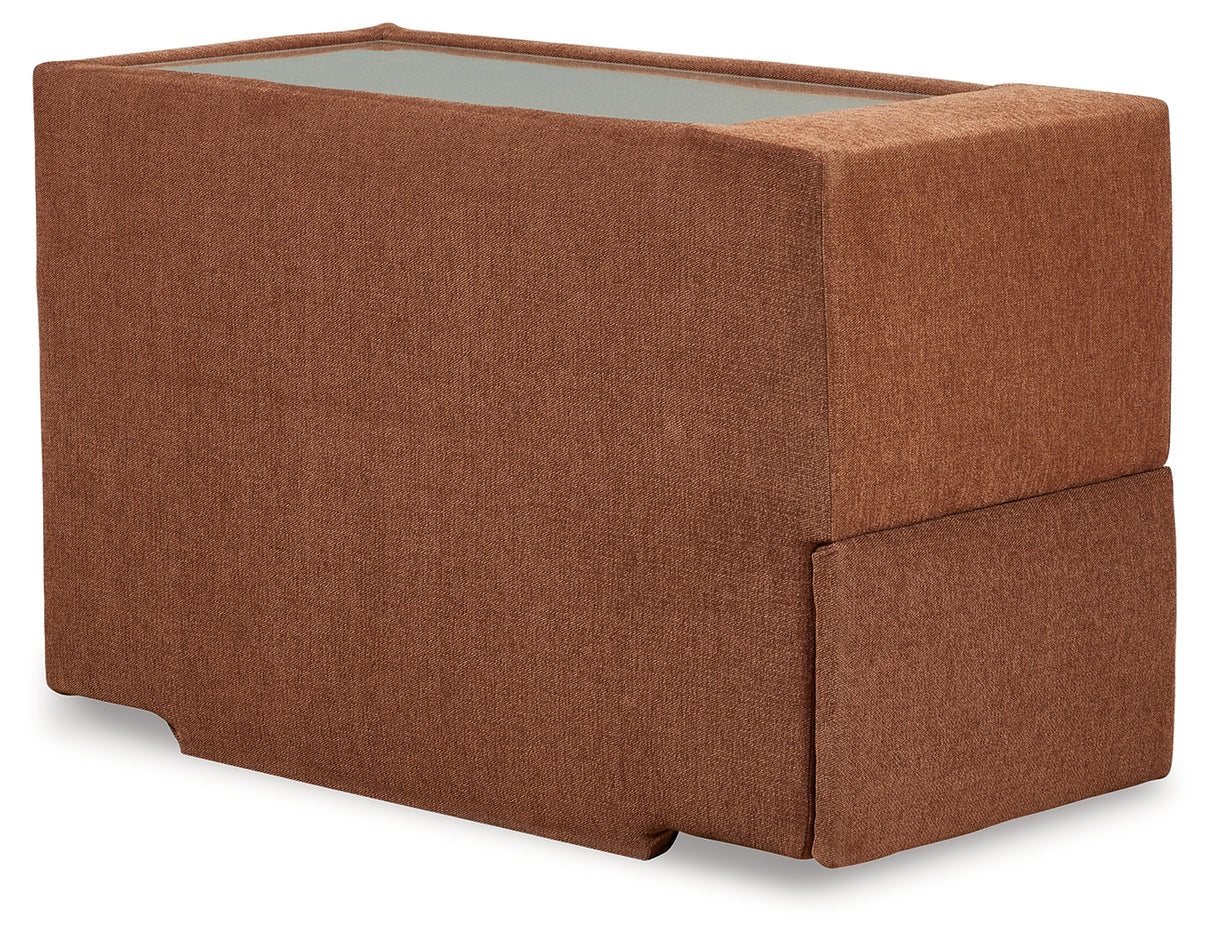 Modmax 4-Piece Sectional with Ottoman in Spice - PKG020741