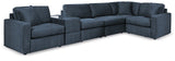 Modmax 6-Piece Sectional with Ottoman in Ink - PKG020659