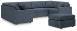 Modmax 6-Piece Sectional with Ottoman in Ink - PKG020666