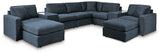 Modmax 6-Piece Sectional with Ottoman in Ink - PKG020715