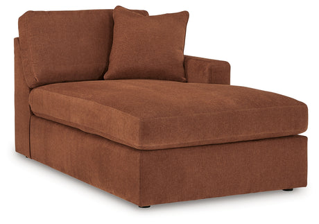 Modmax 6-Piece Sectional with Ottoman in Spice - PKG020736