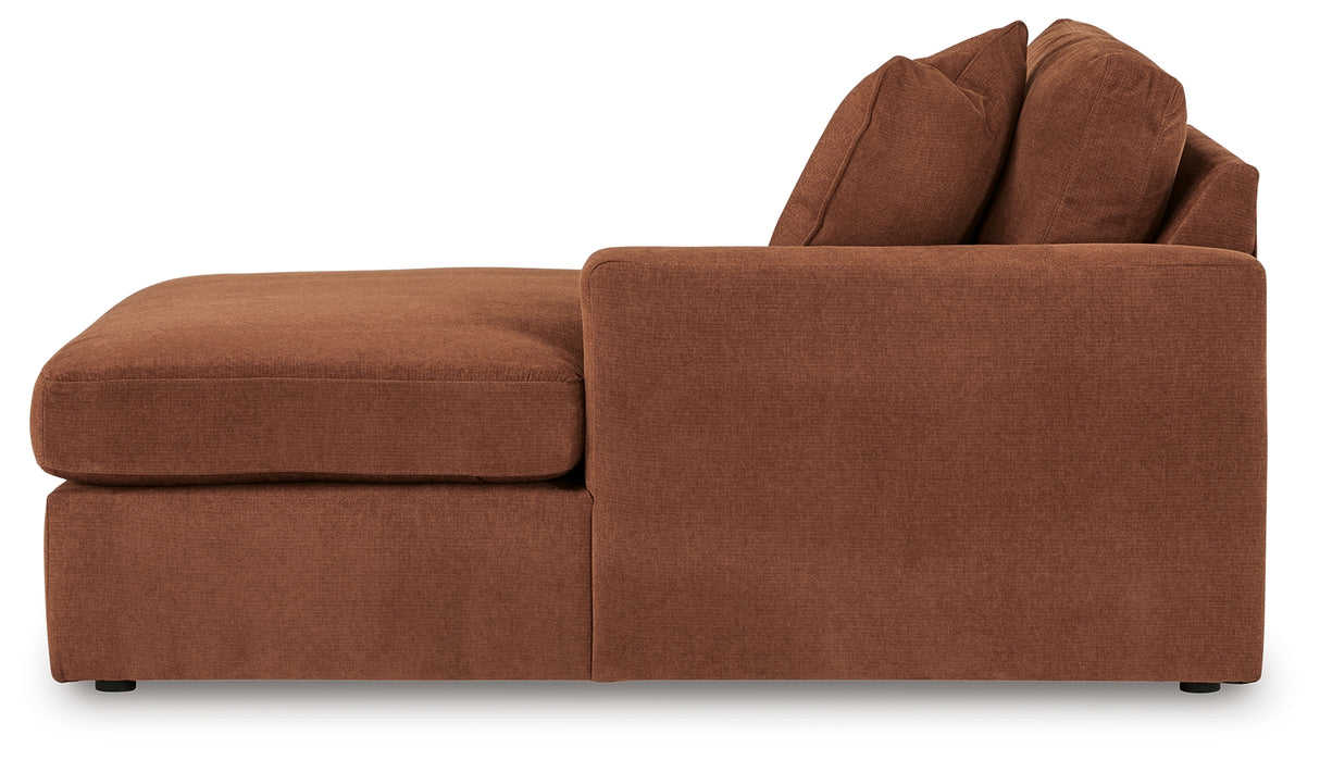 Modmax 6-Piece Sectional with Ottoman in Spice - PKG020736