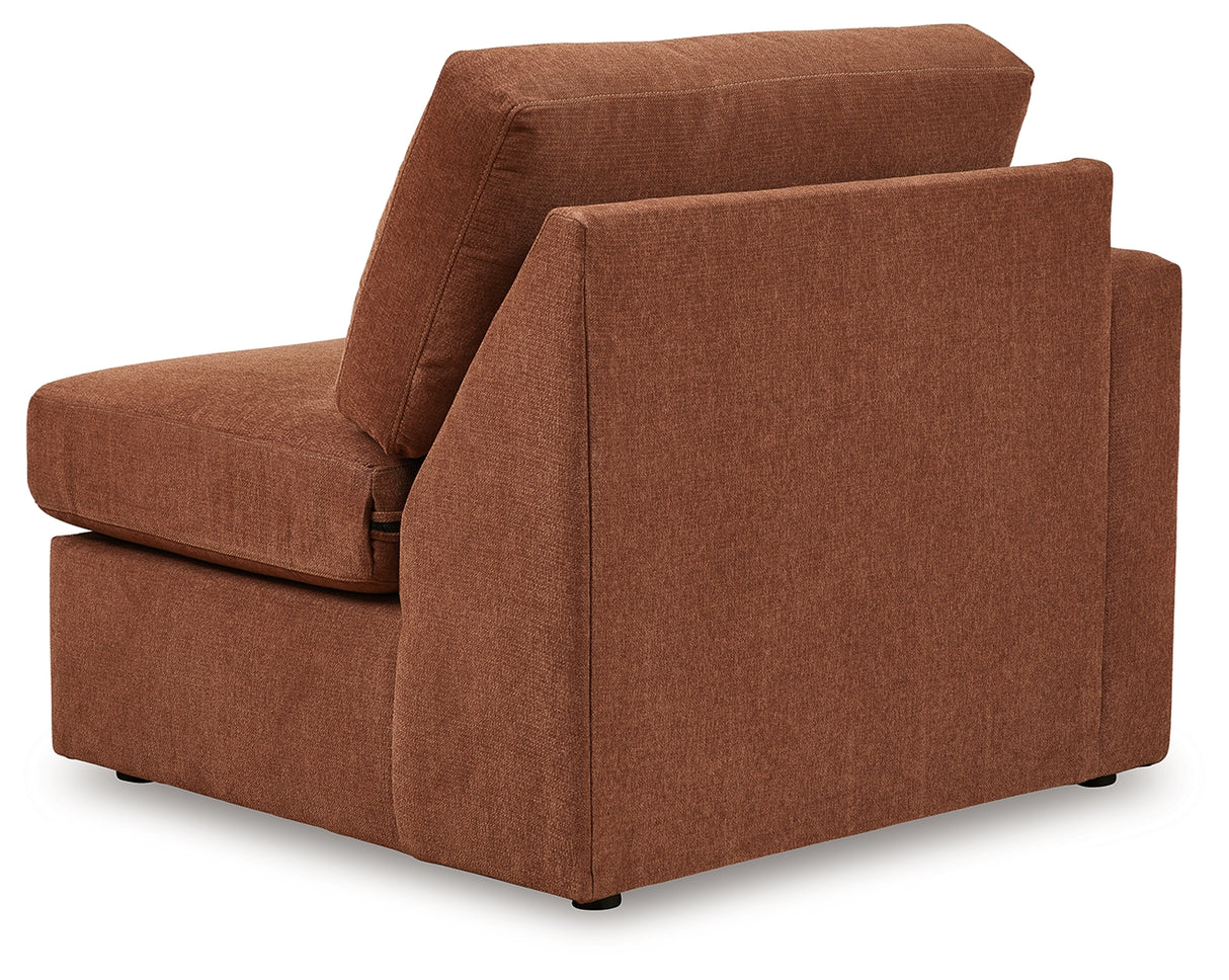 Modmax 6-Piece Sectional with Ottoman in Spice - PKG020737